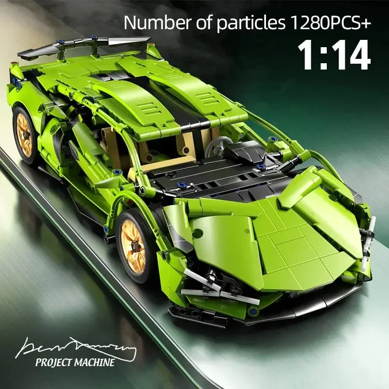 OIMOS technic sports car 1280PCS