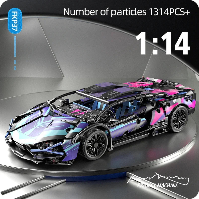 OIMOS technic sports car 1280PCS
