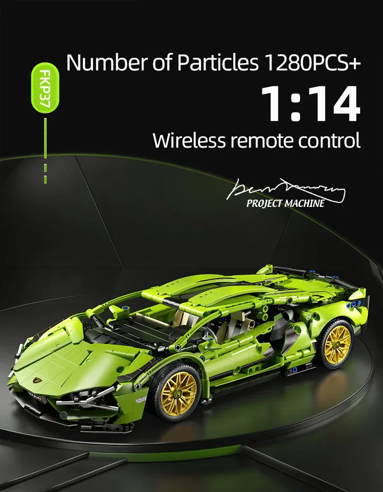 OIMOS technic sports car 1280PCS