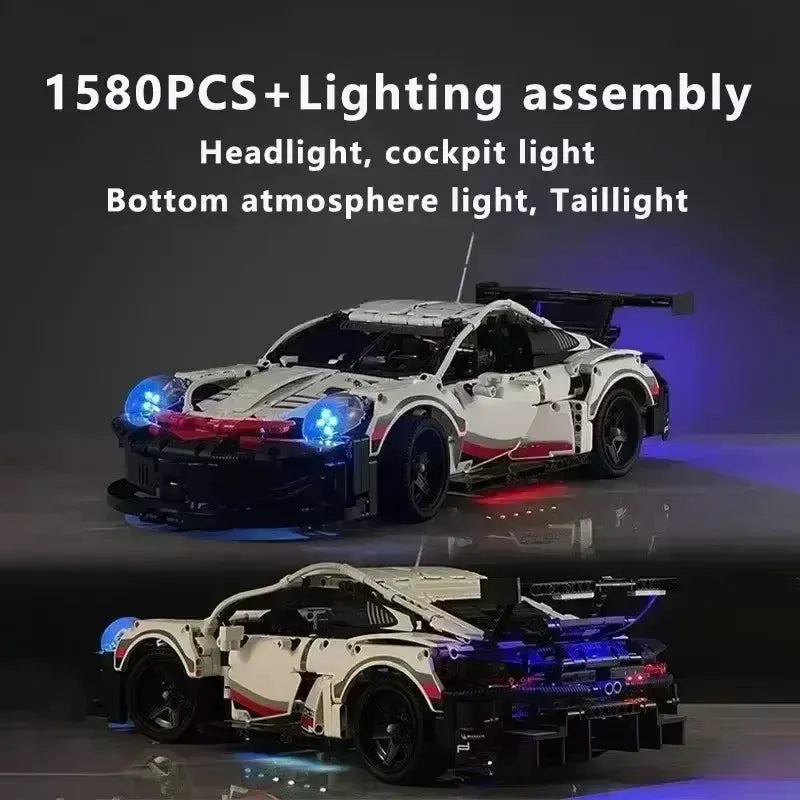 911 RSR with RC Engine and LED Lights