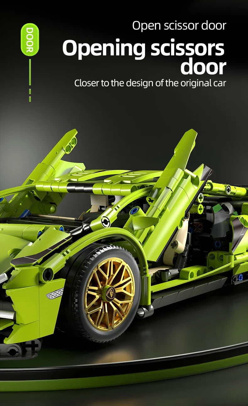 OIMOS technic sports car 1280PCS 