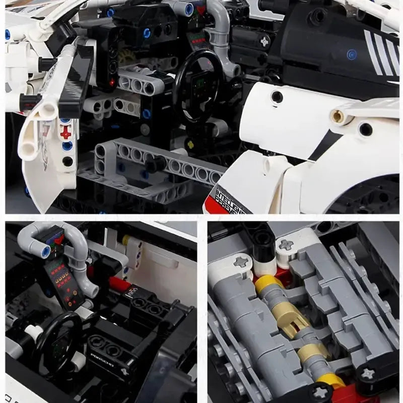 911 RSR with RC Engine and LED Lights