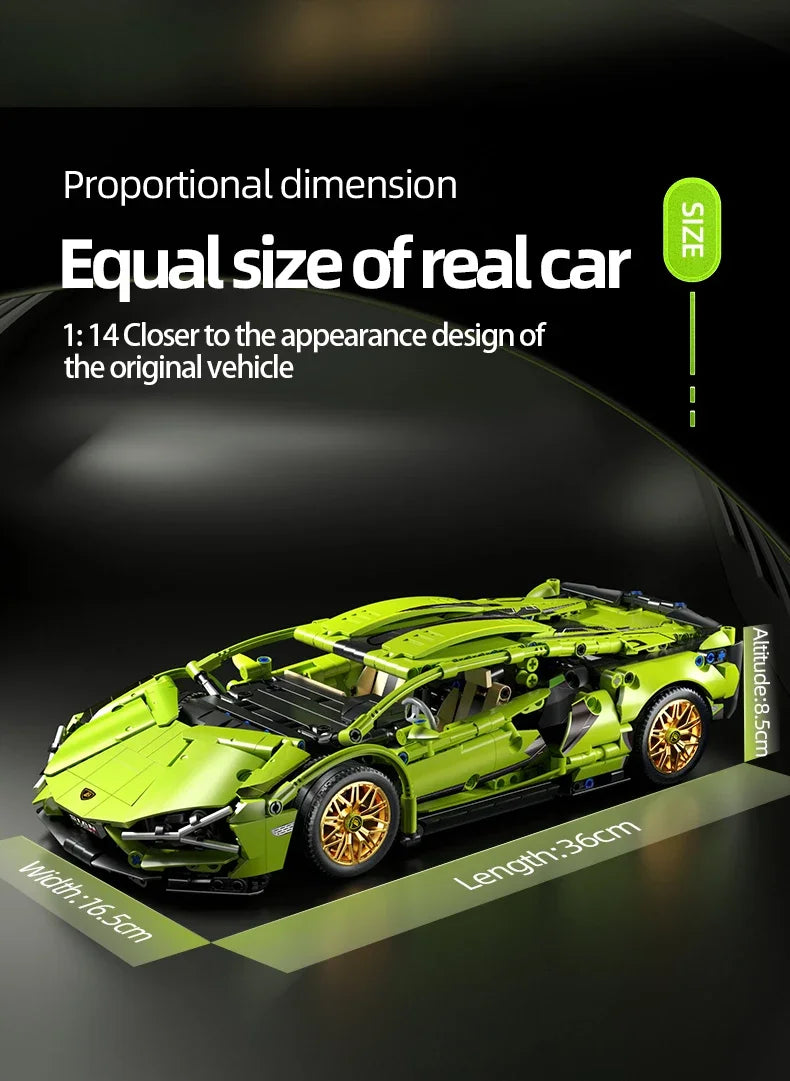 OIMOS technic sports car 1280PCS 