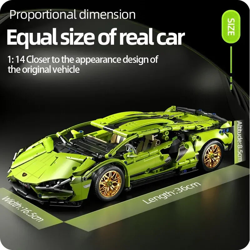 OIMOS technic sports car 1280PCS 